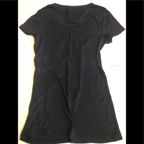 💙🤍👚CONVERSE 💙Navy Tee & 🤍White Ruffle Top NWT - Picture 6 of 10